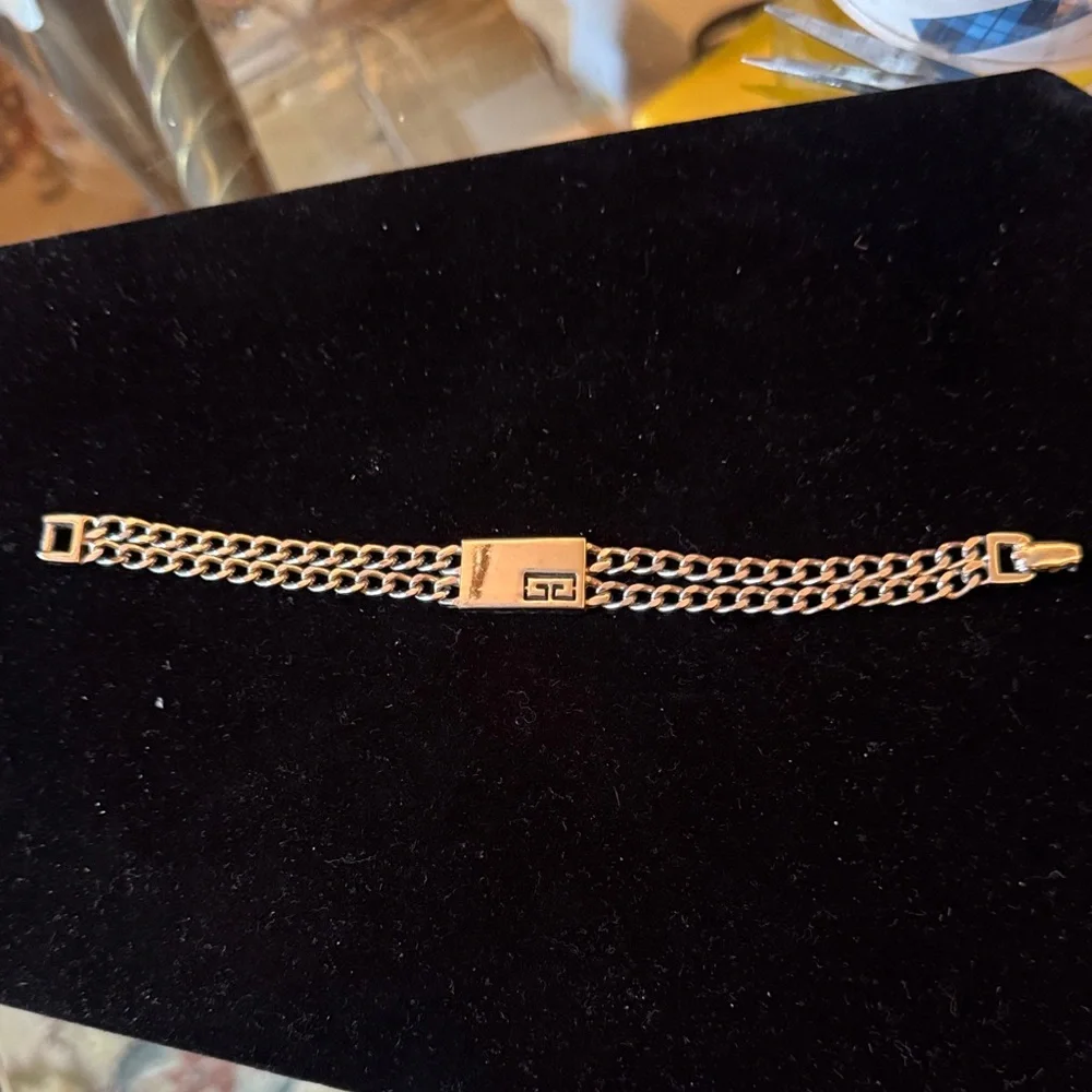 Givenchy Bracelet with Center Plaque signed in back